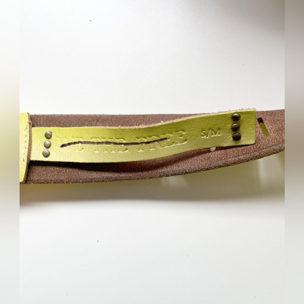 We The Free Jona Belt - yellow lime green Green S/M. New - Picture 7 of 8
